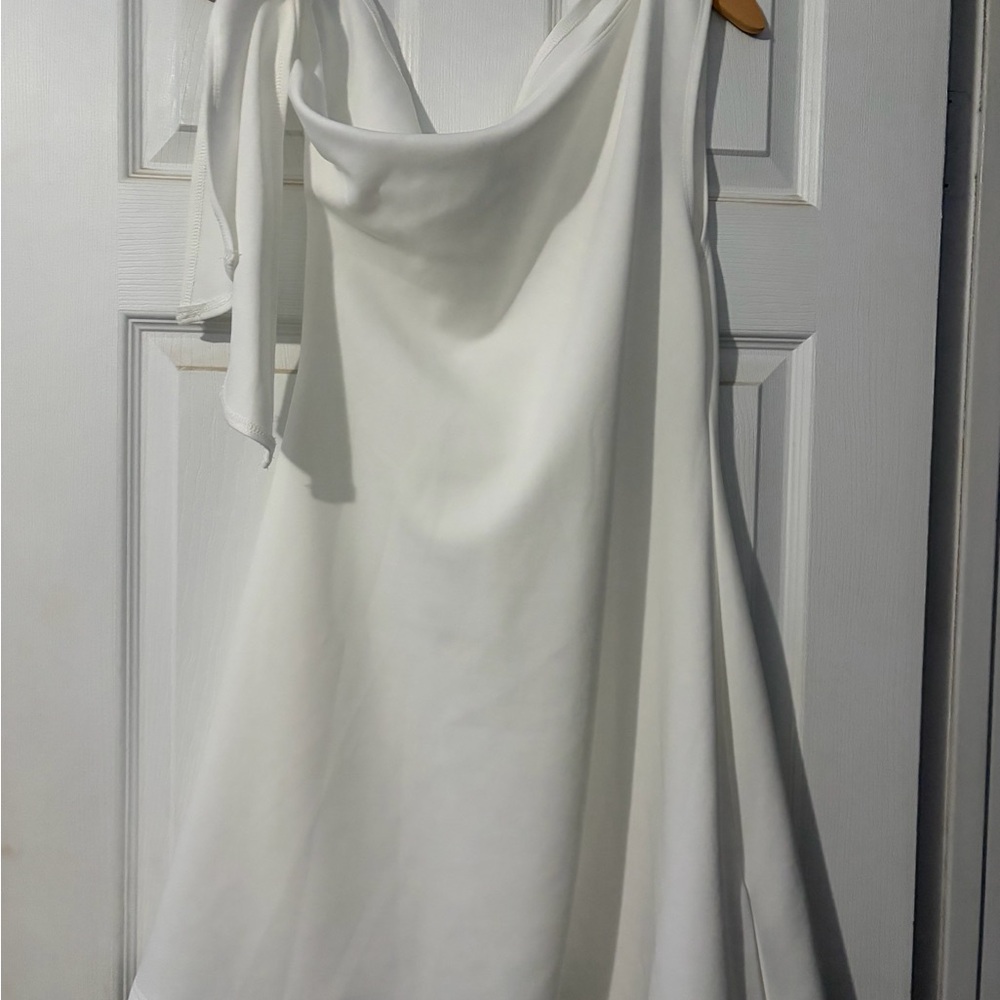 Women's White Off-shoulder Dress